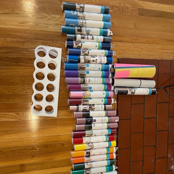 Other - Mixed vinyl for Cricut. Including removable, permanent & some iron on.